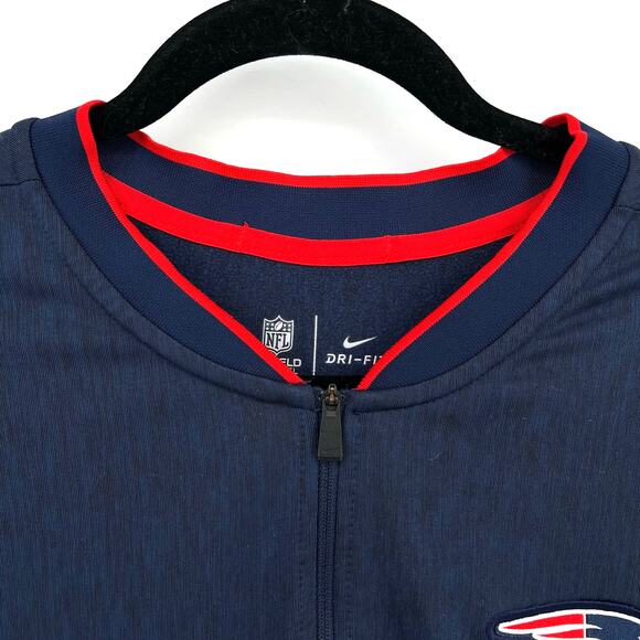 NFL Nike New England Patriots Football Pullover Sweatshirt Mens Sz L Dri-Fit - Picture 3 of 8